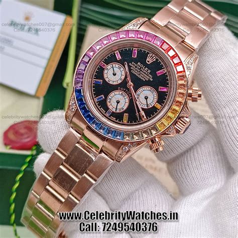 rolex daytona rainbow first copy|rolex rainbow daytona original price.